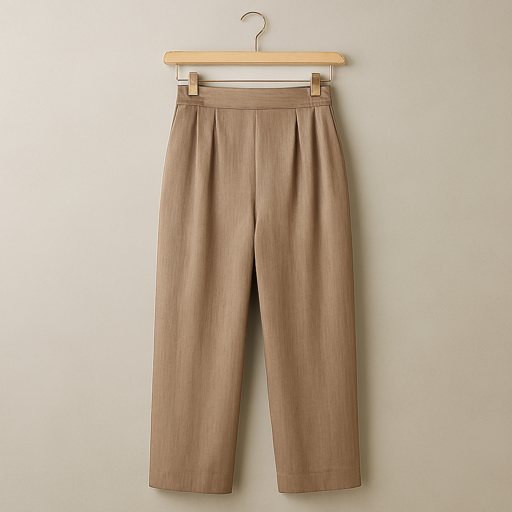 شلوار راسته زنانه پارچه‌ای نرم و ضدچروک – Soft Wrinkle-Free Women's Straight Trousers Sophia Roy
